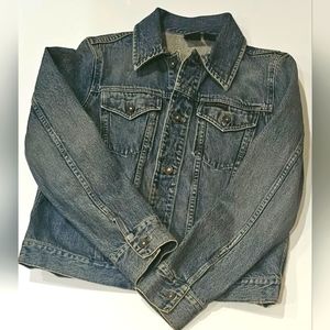 Vintage DKNY Denim Jacket Jean Trucker 90s Womens Large R52002
